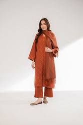 3 Piece Cotton Karandi Embroidered Suit (CS0308)
